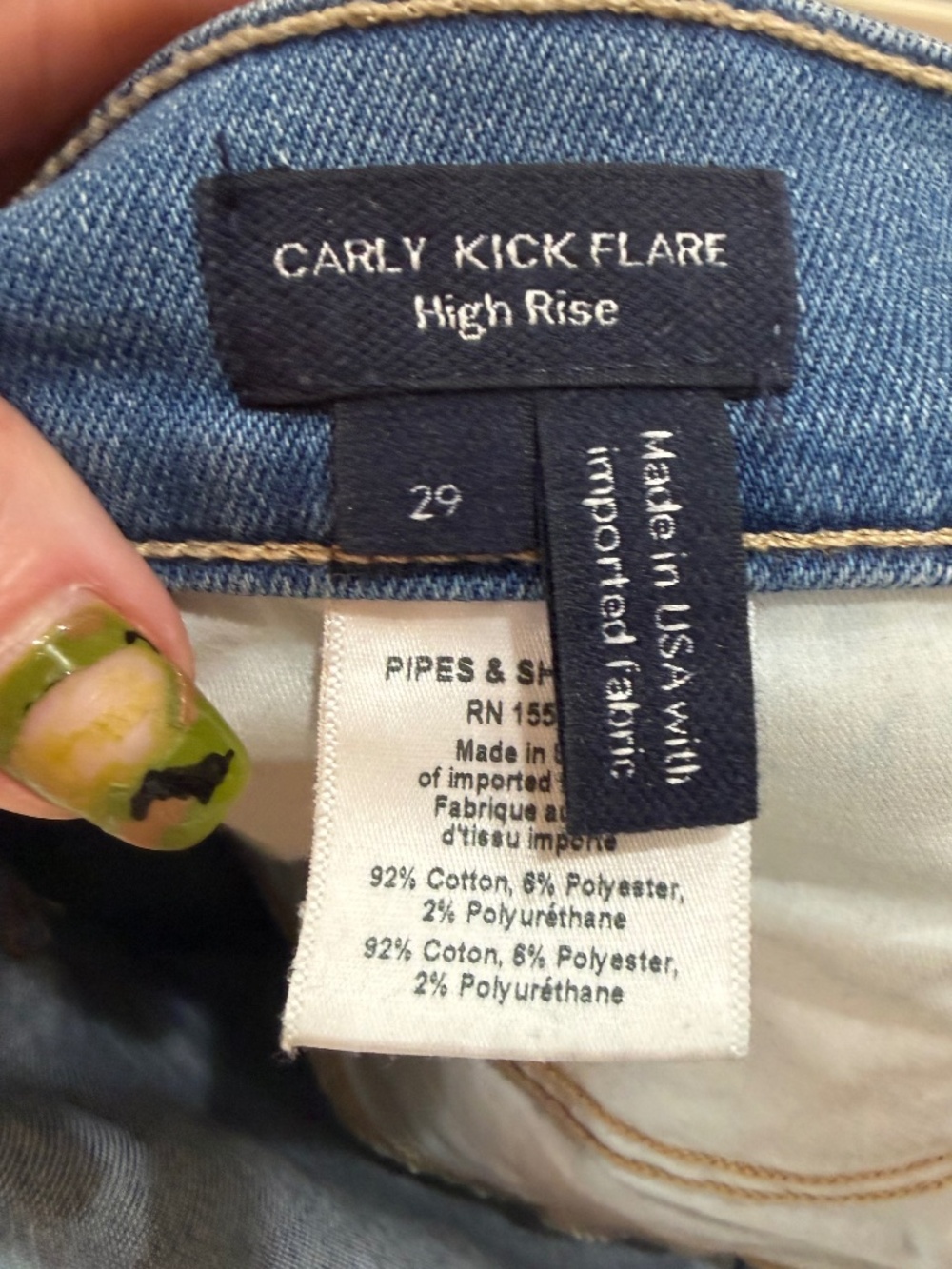 Veronica Beard Carson Kick Flare Crop Jeans Medium Wash High Rise - Picture 5 of 5